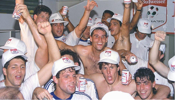 USMNT locker room photograph