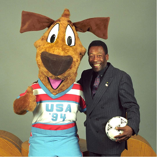 Striker and Pelé photograph